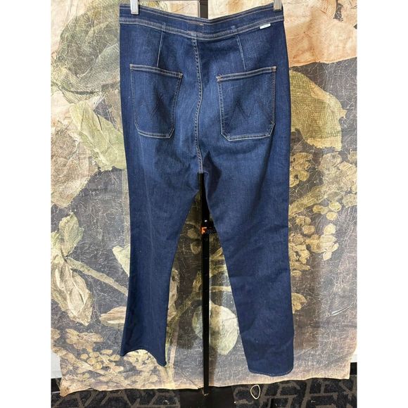 MOTHER The High-Waisted Smokin' Double-Welt Jeans In Off Limits Size 33 - Picture 11 of 12